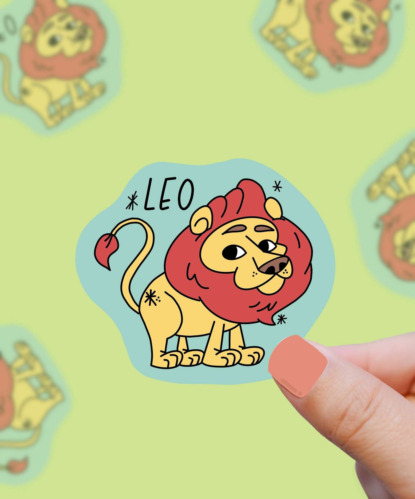 Leo Zodiac Astrology Sign Vinyl Sticker