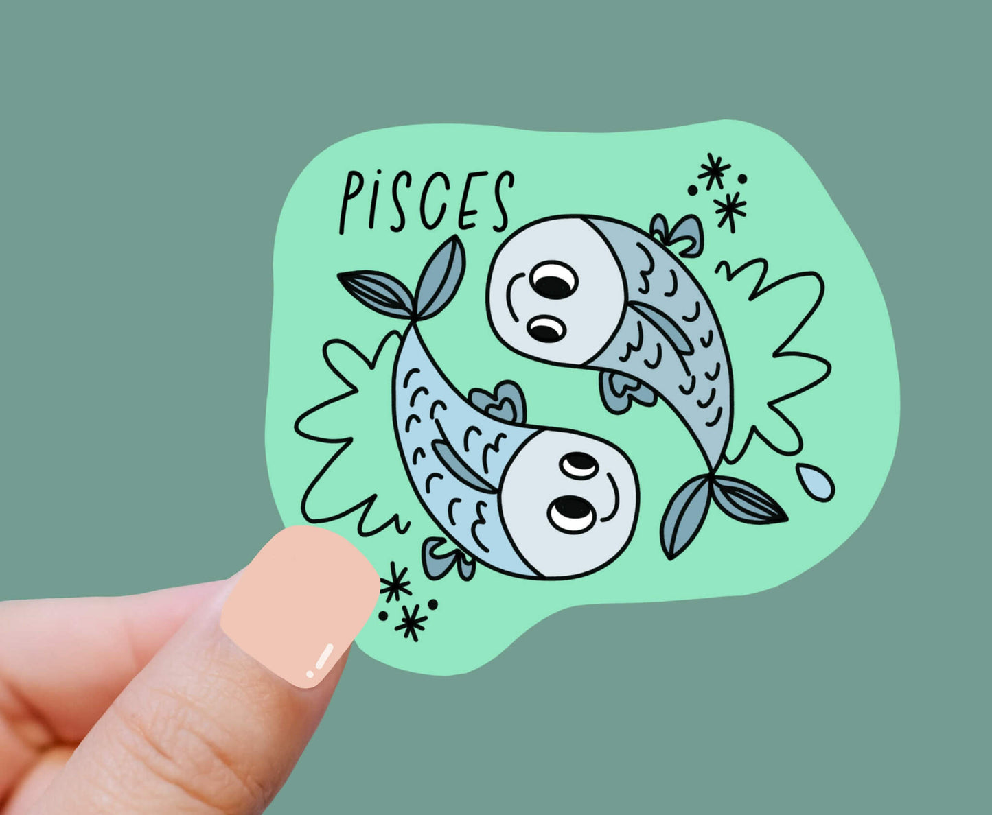 Pisces Zodiac Astrology Sign Vinyl Sticker