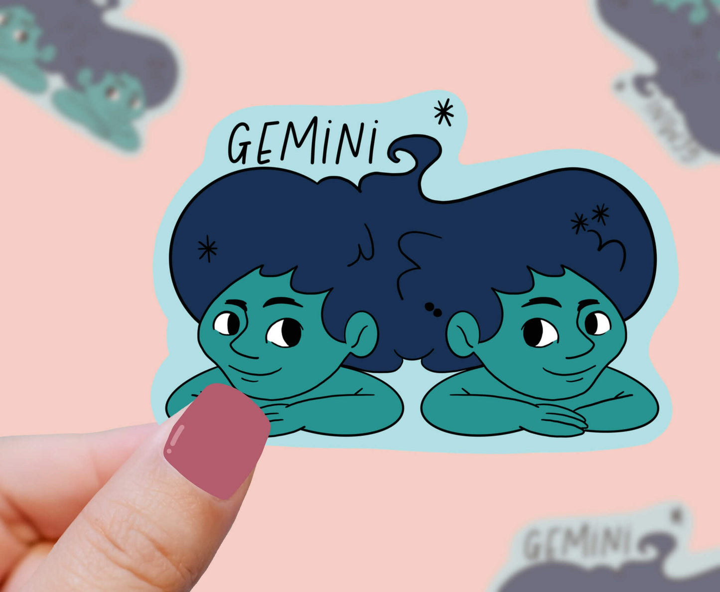 Gemini Zodiac Astrology Sign Vinyl Sticker