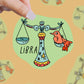 Libra Zodiac Astrology Sign Vinyl Sticker