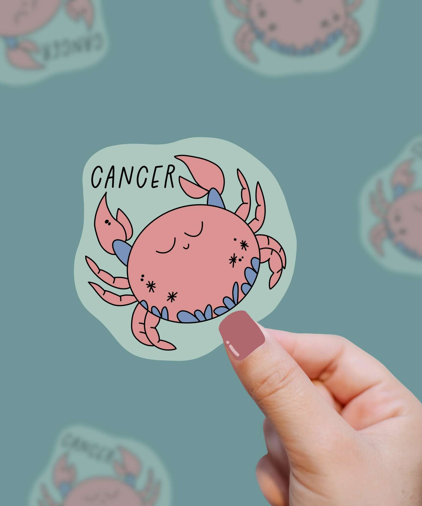 Cancer Zodiac Astrology Sign Vinyl Sticker