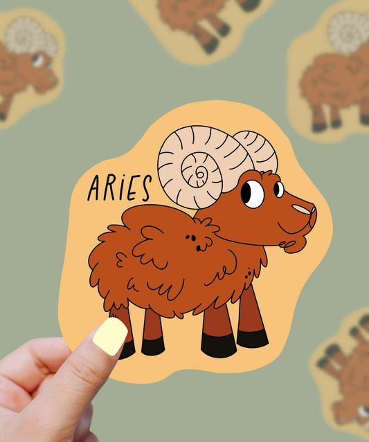 Aries Zodiac Astrology Sign Vinyl Sticker